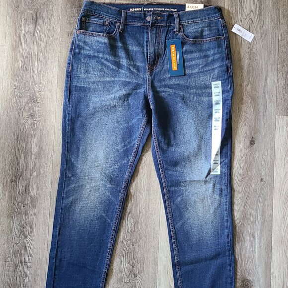 Old Navy Other - Old Navy Athletic Built-In Flex Jeans Blue Men's Size 34 x 34